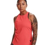 Under Armor Project Rock HeatGear Γυναικείο Φανελάκι 1361068-690 Πορτοκαλί