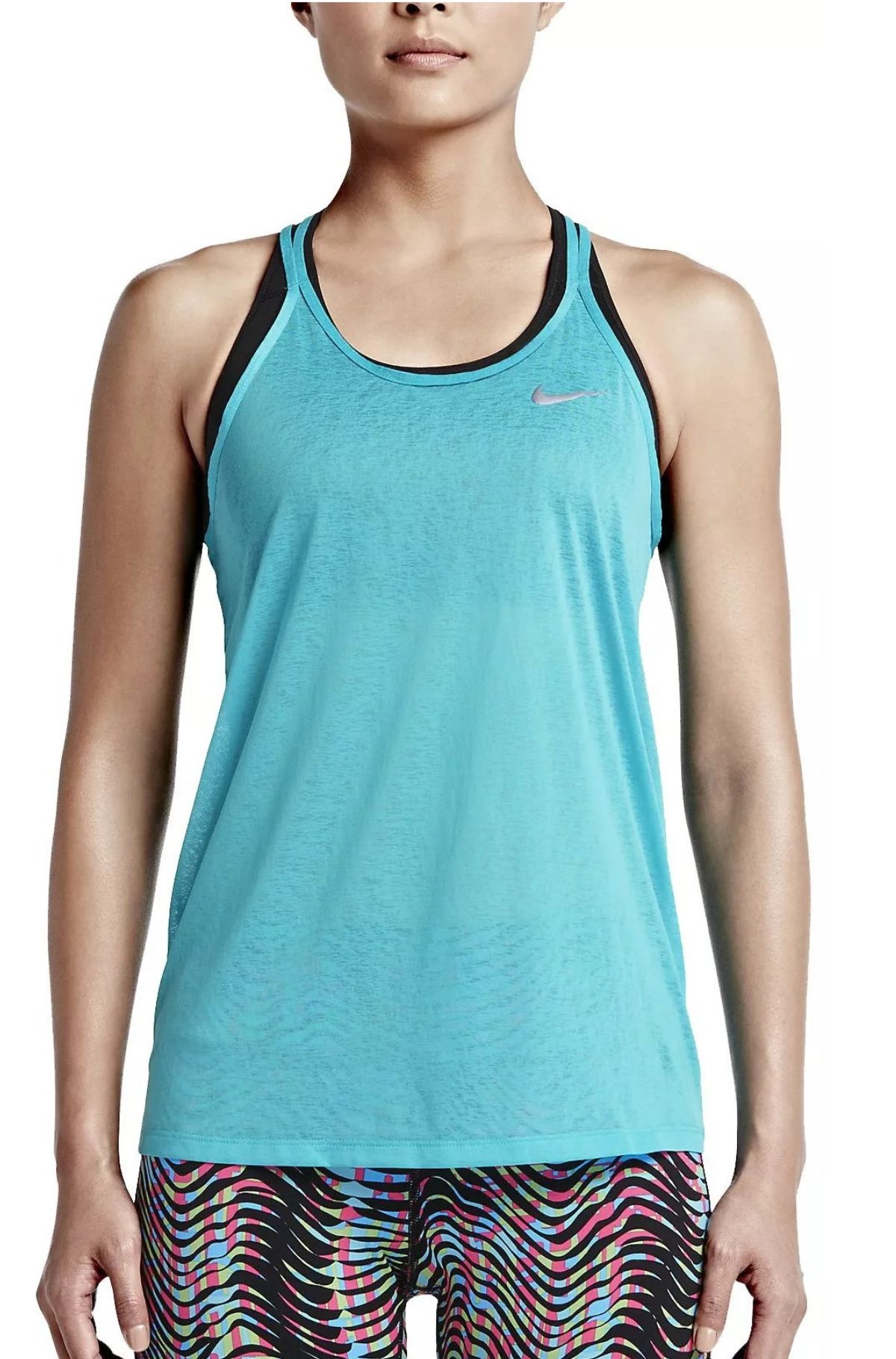 Nike Dri-Fit Cool Breeze Strappy Γυναικείο Φανελάκι 719865-418 Γαλάζιο