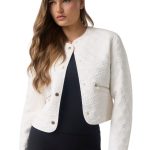 Guess Μπουφάν Με Λογότυπο Καπιτονέ W6YL23W2912-G1O6 Εκρού