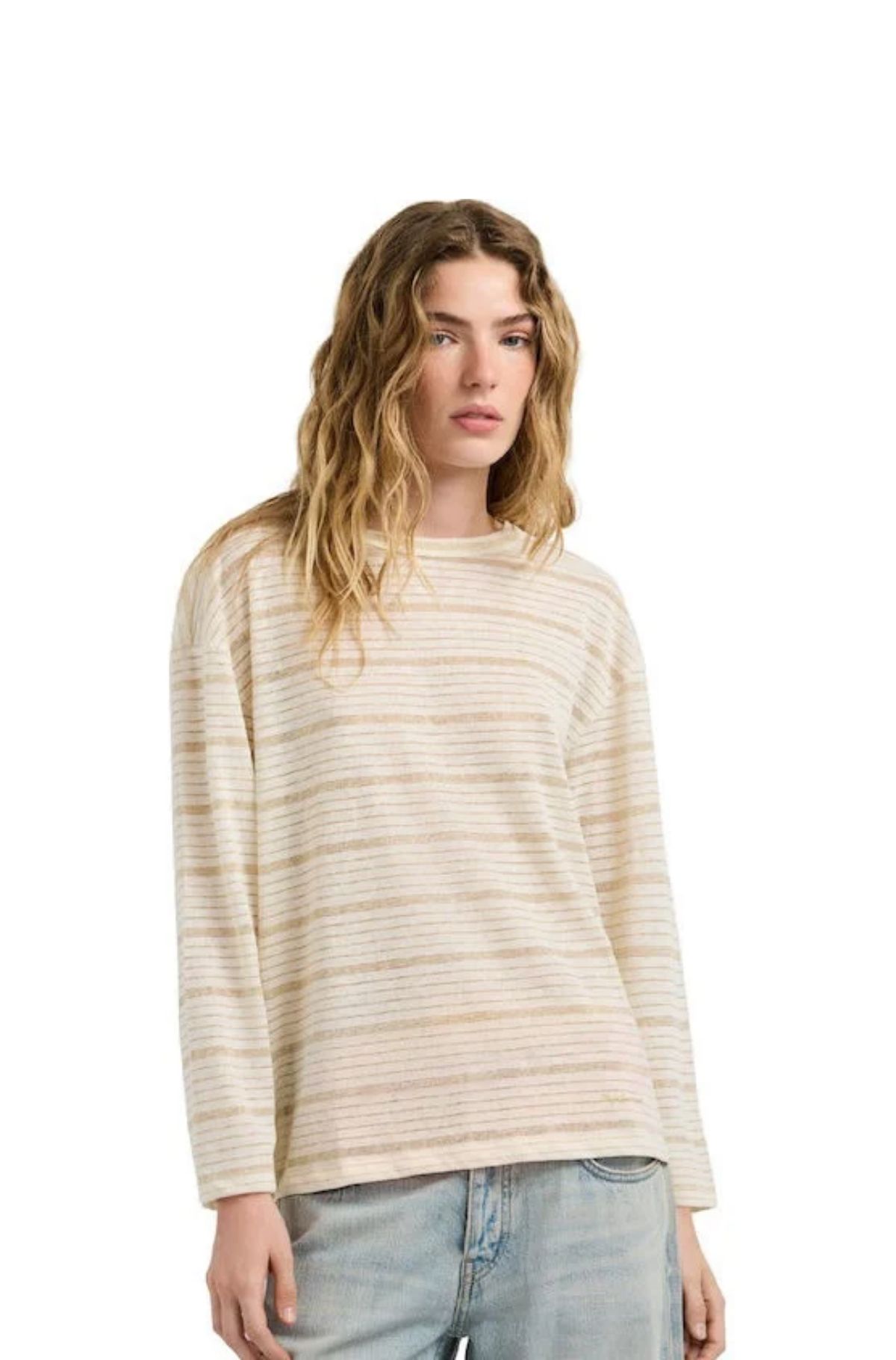 Pepe Jeans Γυναικεία Μπλούζα PL5000243-808 Μπεζ