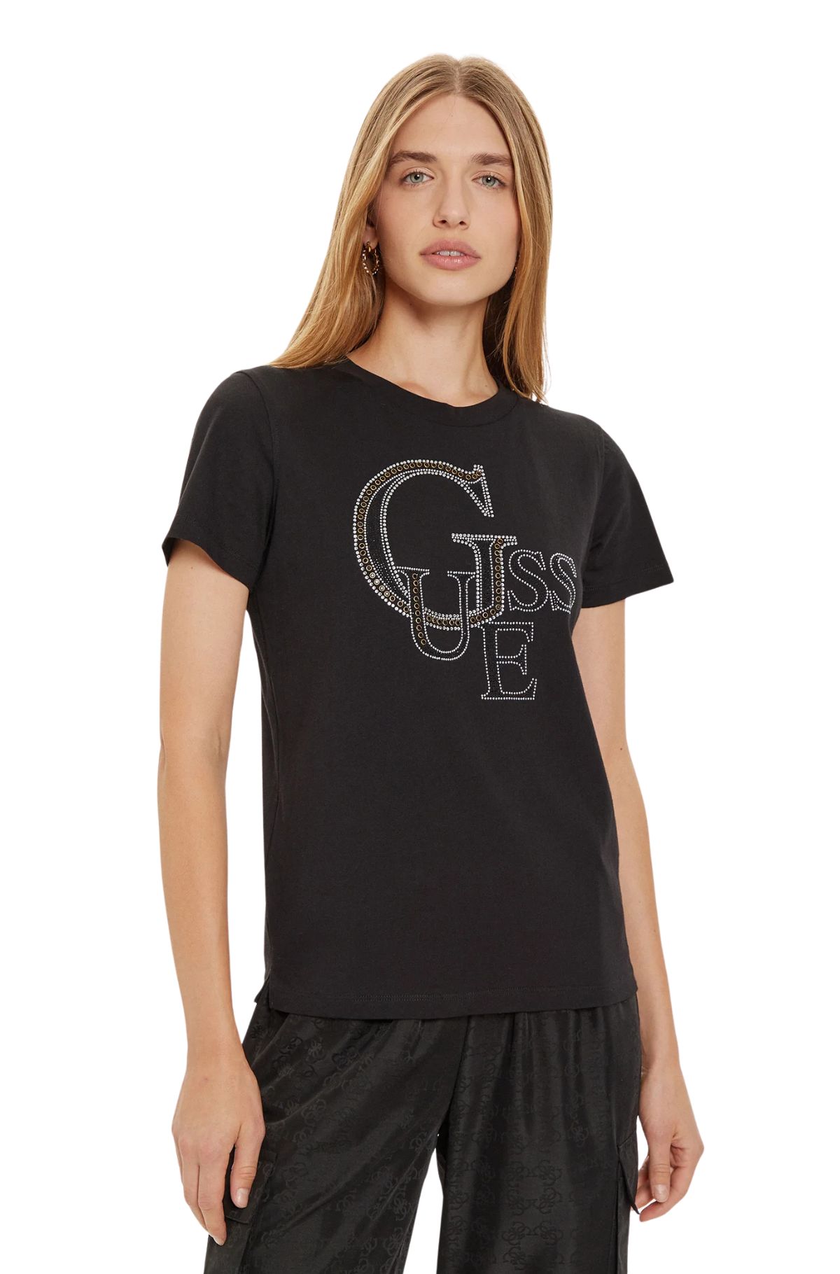 Guess Γυναικείο T-Shirt W4BI16I3Z14-JBLK Μαύρο