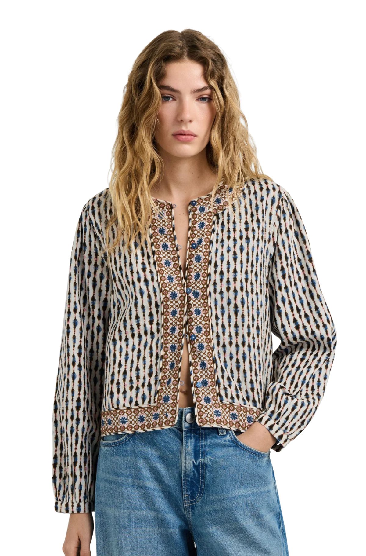 Pepe Jeans Γυναικείο Τζάκετ PL4024481-808 Πολύχρωμο